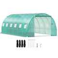 Walk-In Tunnel Greenhouse by VEVOR, 20 x 10 x 7 ft Plant Shelter with 12 Mesh Windows and Two Zippered Doors