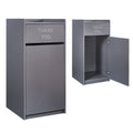 Large 40-Gallon Wooden Waste Bin with a Tray Top, Featuring a Spacious Design, Easy-To-Clean Surface, And Compact Storage, Perfect for Offices, Restaurants, And Kitchen Cabinets