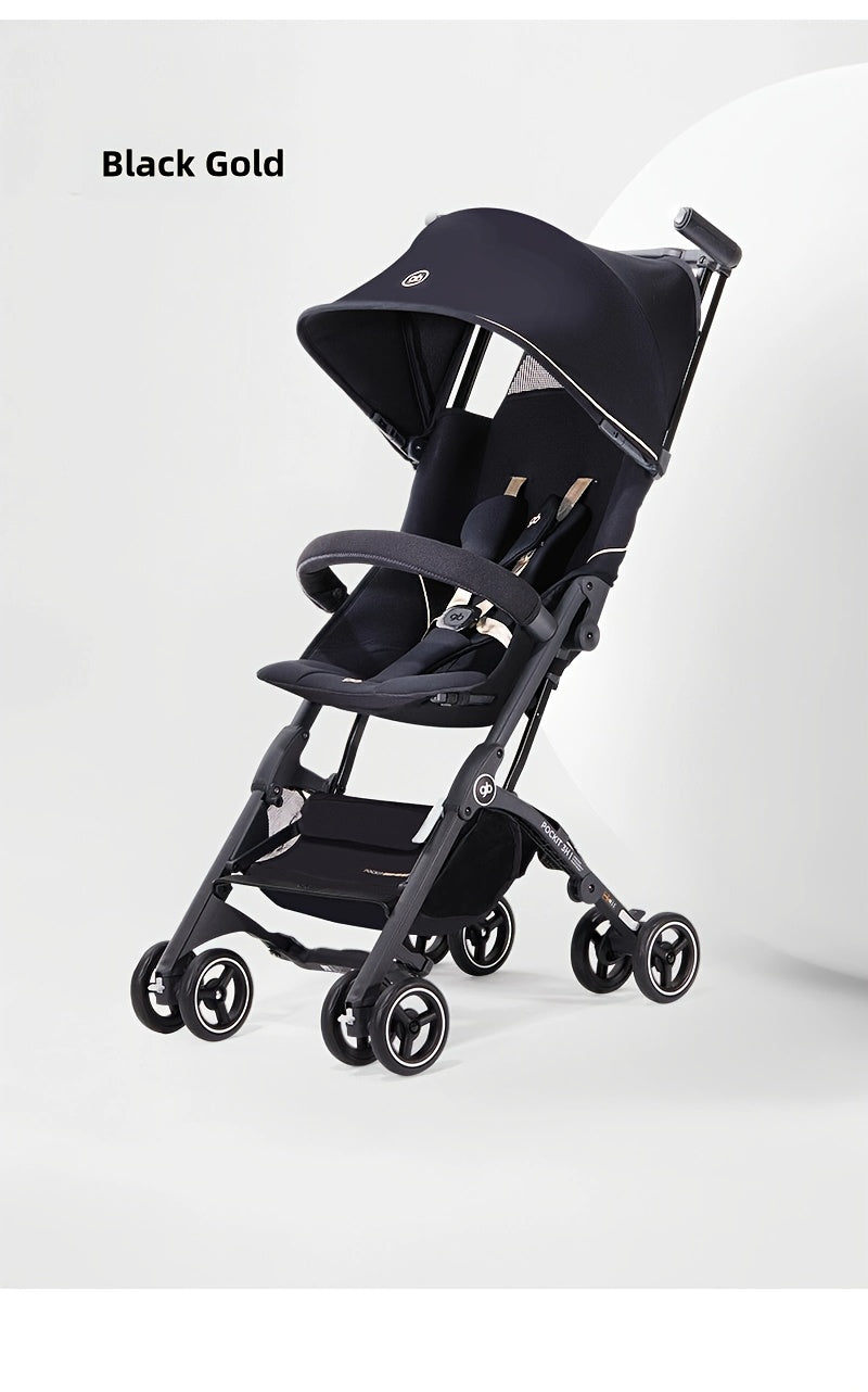 gb POCKIT 3H Ultra-Light Foldable Stroller | 13.01LB Portable Baby Pushchair with All-Terrain Wheels, One-Touch Fold/Brake, Storage Basket, Sunshade Canopy & Baby Handle, Gift Box Packaging, For Halloween, Thanksgiving, Christmas