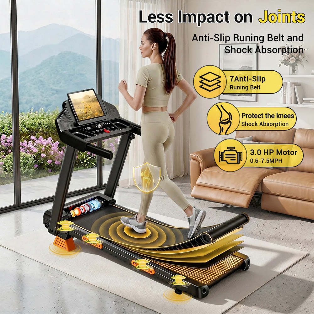 4-in-1 Treadmill with 18% Incline, Portable Treadmills for Home with Handle, Foldable Treadmills for Home and Office, 350 Lbs Weight Capacity.