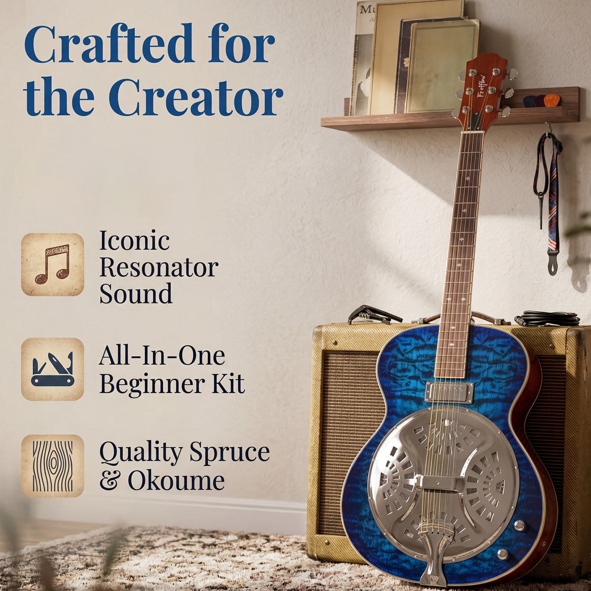 [Beginner Guitar Kit] Acoustic Electric Guitar 40 Inch Full Size Steel String, Beginner Acoustic Guitar Kit With Strap Capo Picks Cable, With Pickup Volume Tone Knobs, Country Bluegrass Folk Blues Fingerpicking Right Handed, Beginner Guitar For Adults