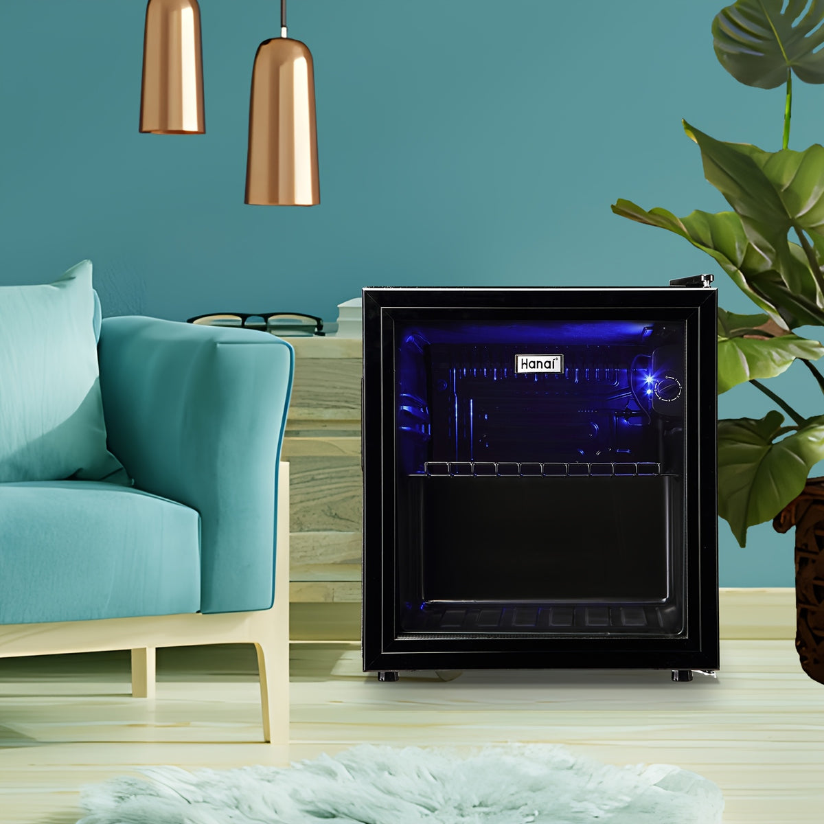 Beverage Refrigerator Cooler 3.5 Cu.Ft/1.7 Cu.Ft, 125/60 Can Mini Small Fridge with Glass Door LED Light And Adjustable Shelves, Perfect for Home Bar Office, Black