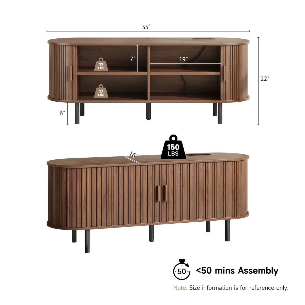 PAZCASA Wide Large TV Stand, Available in 86-inch/70.8-inch/55-inch Sizes, with Power Outlets, Suitable for 90-inch TVs. Sturdy and Durable Entertainment Center Featuring Adjustable Shelves, Sliding Doors, and Ample Storage Space. Modern Media