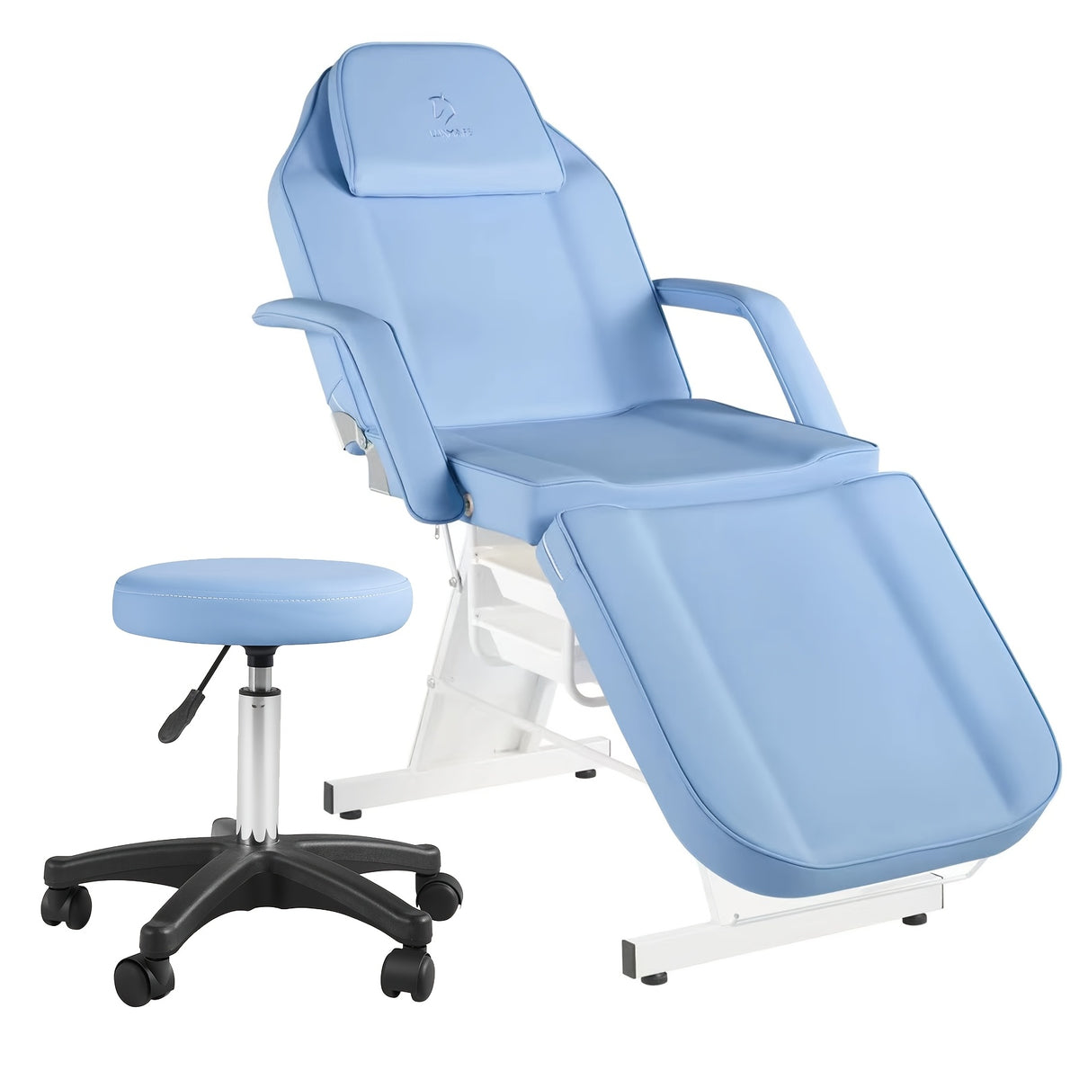 Tattoo Chair Adjustable, Facial Chair Multipurpose 73 Inch Spa Facial Bed With Massage Equipment Stool For Beauty Spa Tattoo