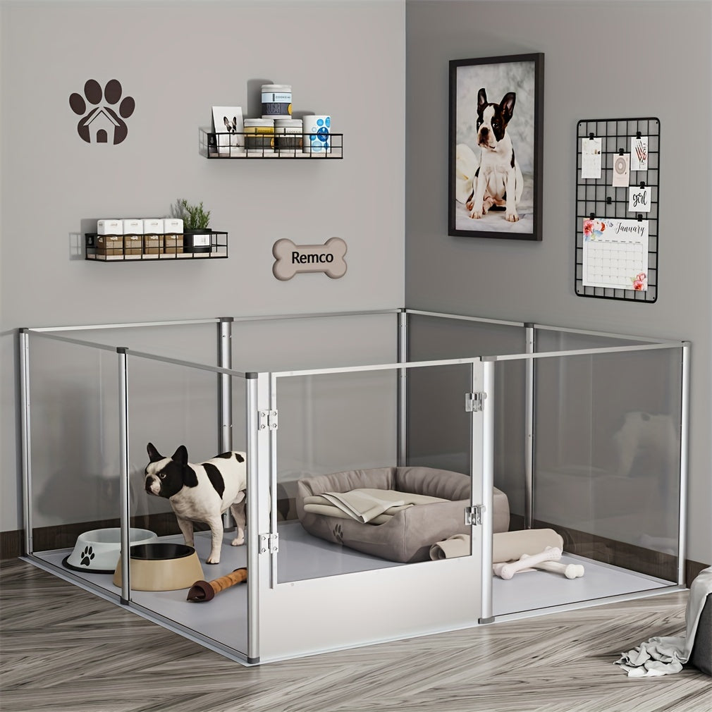 [Extra Large Pet Playpen] Extra Large Acrylic Pet Playpen Fence Dog Crate Kennels Indoor With Fertility Waterproof Pat