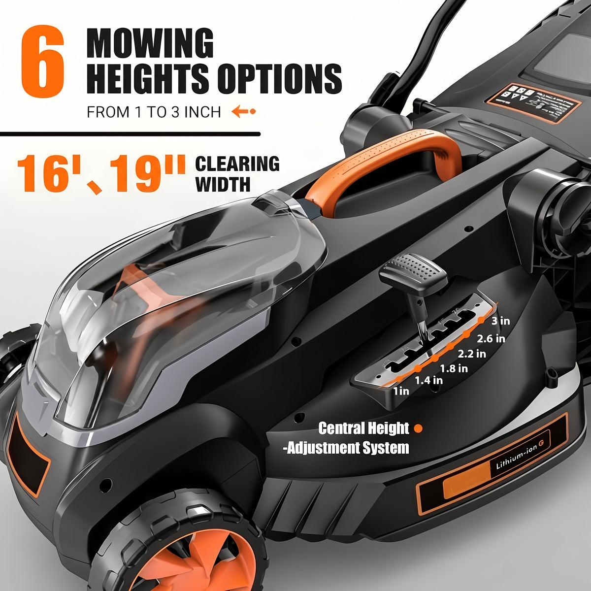 40V 16" Cordless Lawn Mower W/ 4.0Ah Battery, Brushless Motor, 6 Position Height Adjustment Electric Lawn Mower, Single-Lever Height Adjustment, 2-in-1 Mulch & Bag, Foldable Handle for Easy Storage