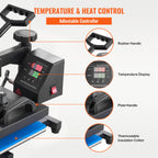 VEVOR Heat Press, 12x10Inch T-Shirt Press Machine, T-shirt Press Heat Press 30x23cm Printing Machine Heat Transfer Sublimation Machine for T-shirts