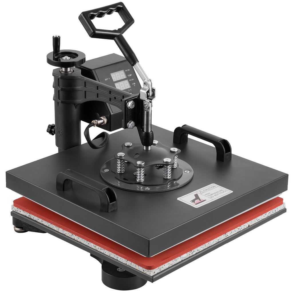 8-in-1 Heat Press Machine, Equipped with 15x15 Inch / 15x12 Inch Pressure Plates, 360° Rotating T-shirt Heat Transfer Machine, Digitally Controlled Dual LED Display, Suitable for Sublimation Transfer on T-shirts, Hats, Mugs, Plates, and Other Items