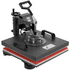 8-in-1 Heat Press Machine, Equipped with 15x15 Inch / 15x12 Inch Pressure Plates, 360° Rotating T-shirt Heat Transfer Machine, Digitally Controlled Dual LED Display, Suitable for Sublimation Transfer on T-shirts, Hats, Mugs, Plates, and Other Items