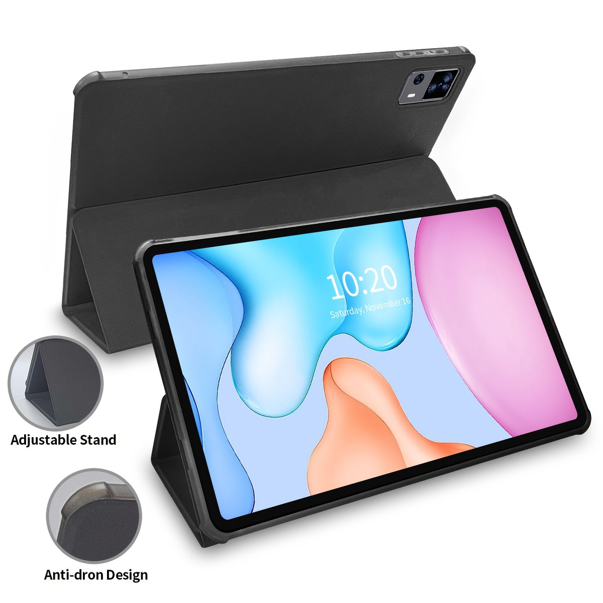 12-Inch Tablet with Android 13, Fashionable Case, 16GB RAM (8GB + 8GB Expandable), 256GB Storage, 1P Camera, 2000X1200 Full HD Display, T616 Octa-Core Processor, 8000Mah Battery, Tablet, Wi-Fi Supported, 18W Fast Charging, SIM Card Compatible