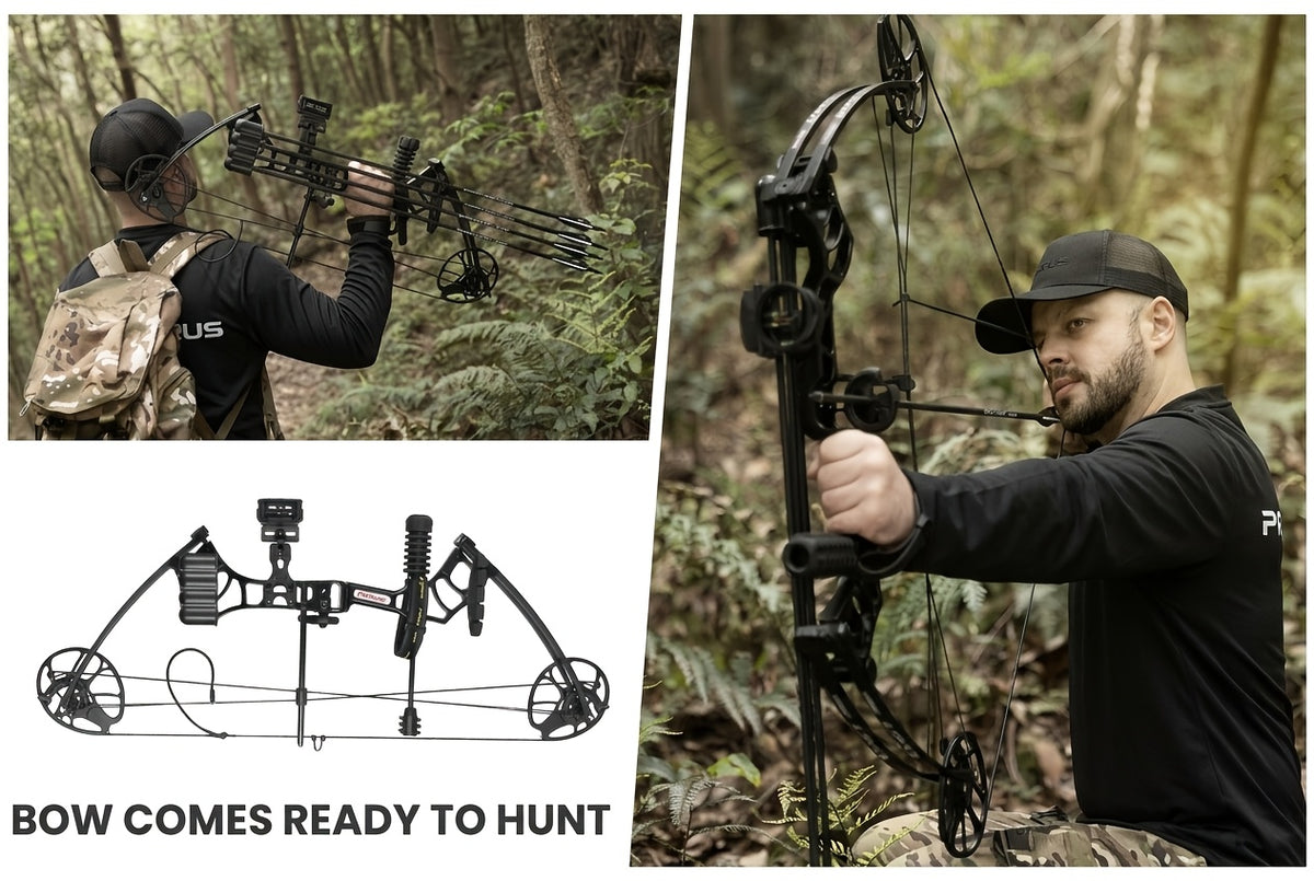 Ready-to-Use Archery Compound Bow Set for Adults and Teens, 25"-31" Draw Length, 0-70 Lbs Adjustable Draw Weight, Up to 320 Fps, Lightweight P3 Design, New 2026 Model