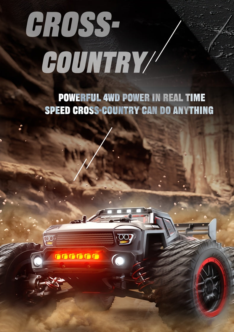 2026 NEW MAX Upgraded 4WD High Speed Off Road RC Car, 50MPH All Terrain Racing Truck, 2847 Brushless Motor Power System, Triple Speed Switch, Drift And Stunt Ready, Heavy Duty Metal Differential And Spring Suspension, 1:16 Large Scale Toy Car