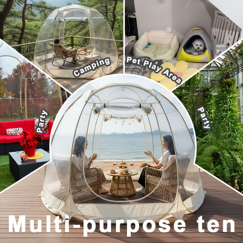 Transparent Party Tent with Frame - Large Clear Bubble Dome for Patio Sunroom