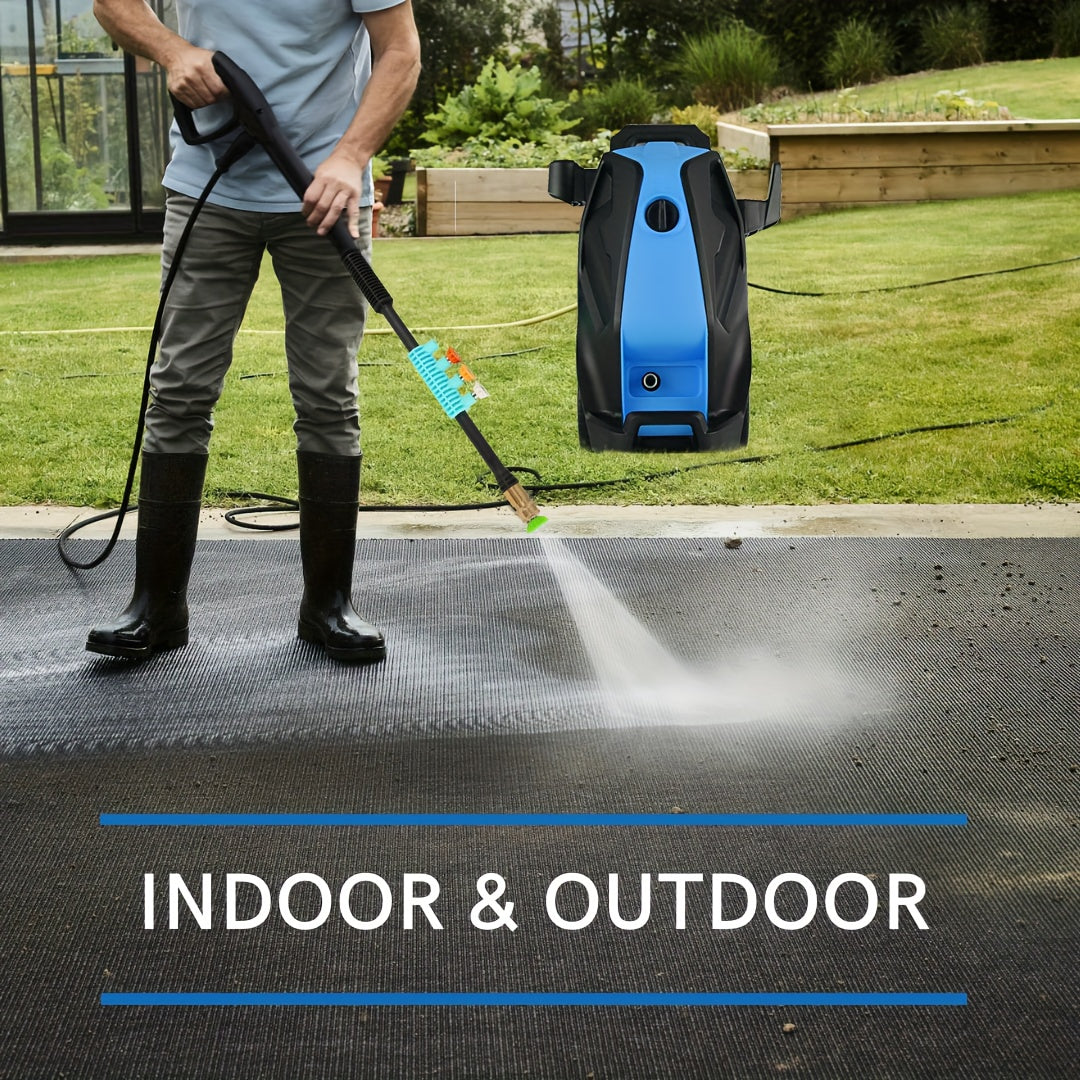 Heavy-Duty Electric Pressure Washer 5000PSI 3.0 GPM Power Washer Suitable for Cars, Driveways, Patios, Fences with Foam Cannon & 4 Quick Connect Nozzles, High Pressure Washing Machine for Home, Outdoor, Suitable for Plug (-Type Plug)