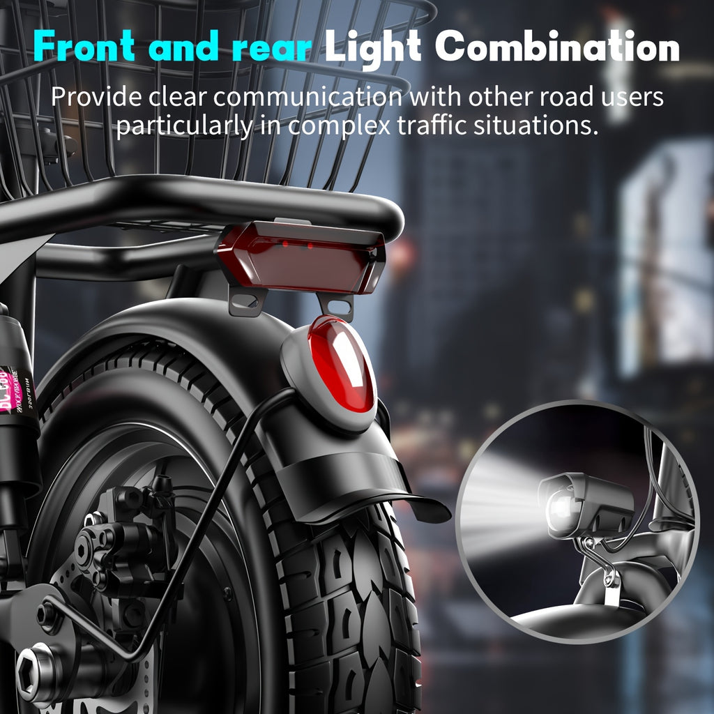 749W Electric Scooter with Seat, 48V 15AH Large-Capacity Battery, 35-mile Long Range & 19.9 MPH Speed, 14" Pneumatic Tire, Height-Adjustable Seat & Handlebar, Dual-Suspension Commuting Scooter with Basket