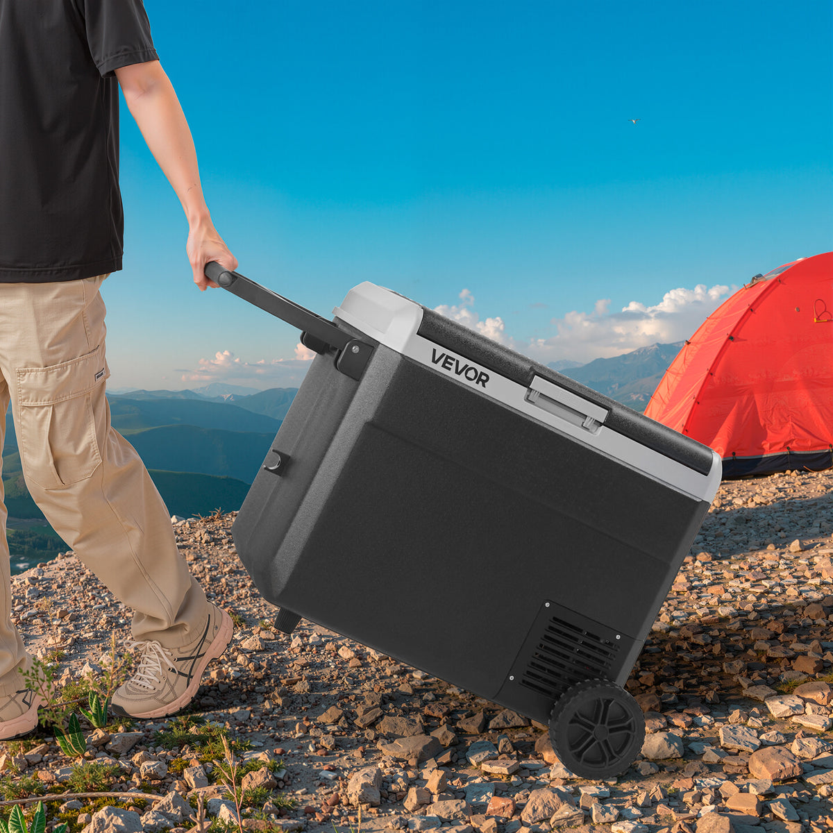 VEVOR 12 Volt Car Refrigerator Portable Freezer 63.4QT Electric Cooler for Camping