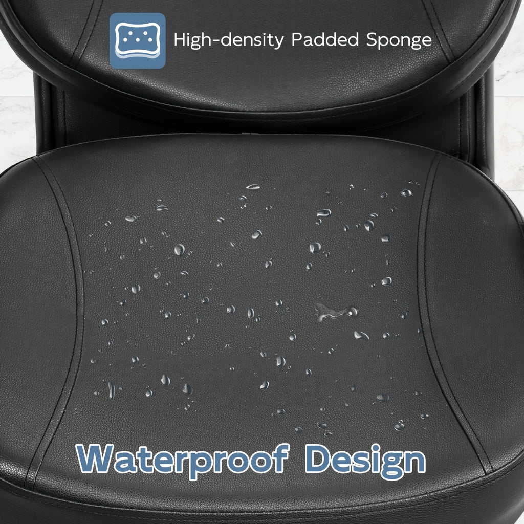 Professional Salon SPA Shampoo Bed, Equipped with Adjustable Seat, ABS Plastic Shampoo Basin and Independent Footrest, Elegant and Practical Design, Specially Designed for Beauty Salons, Suitable for Barber Shops, Home Massage Chairs, Massage Chair C