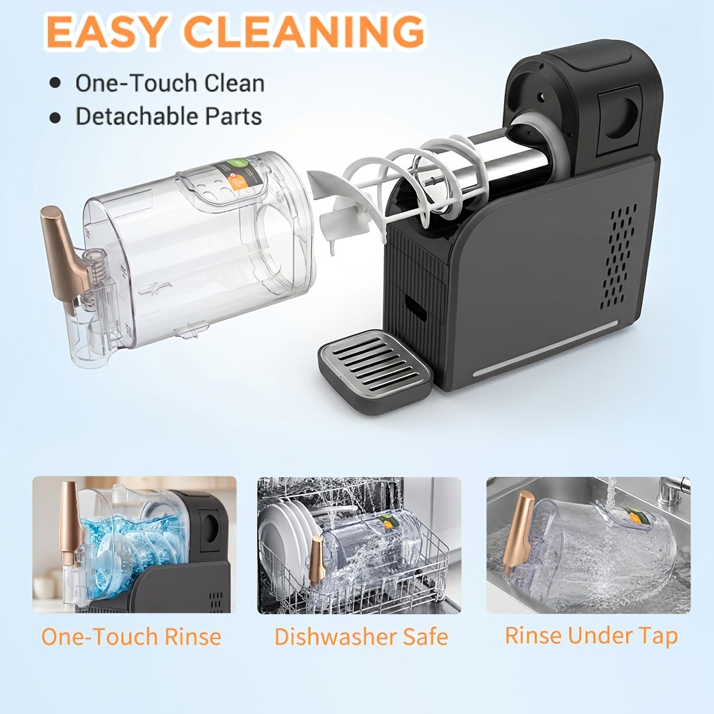 [Slushie Machine 2L] Slushie Machine 2L Capacity For Home, Compressor Frozen Slush Maker No Ice Required, 6 Smart Modes Margarita Cocktail Milk Shake Ice Cream Machine With Self-Clean Function