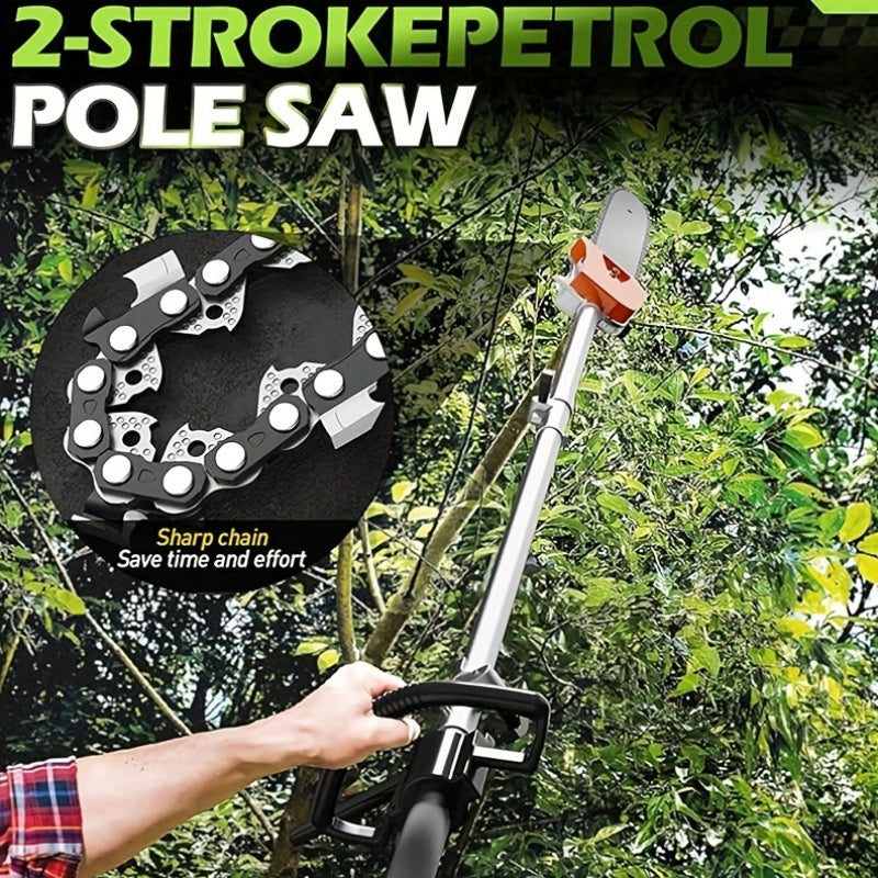 52CC Gas-Powered Weed Wacker with 2-Stroke Engine, a Versatile 6-In-1 for Trimming, Cutting, And Sawing, in Orange