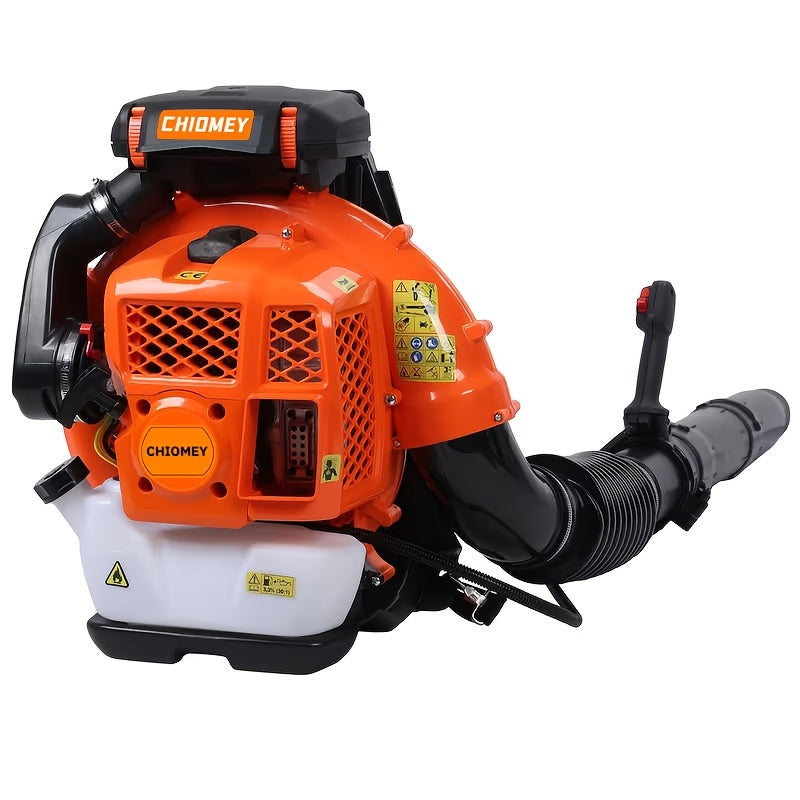 80Cc Gasoline Backpack Snow Blower/Leaf Blower, Gasoline Leaf Blower, Equipped with a Large Two-Stage Air Filter, Powerful Gasoline Snow Blower Is Suitable for Clearing Snow, Debris, Yards, Lawns, And Driveways. A Great Christmas Gift Option