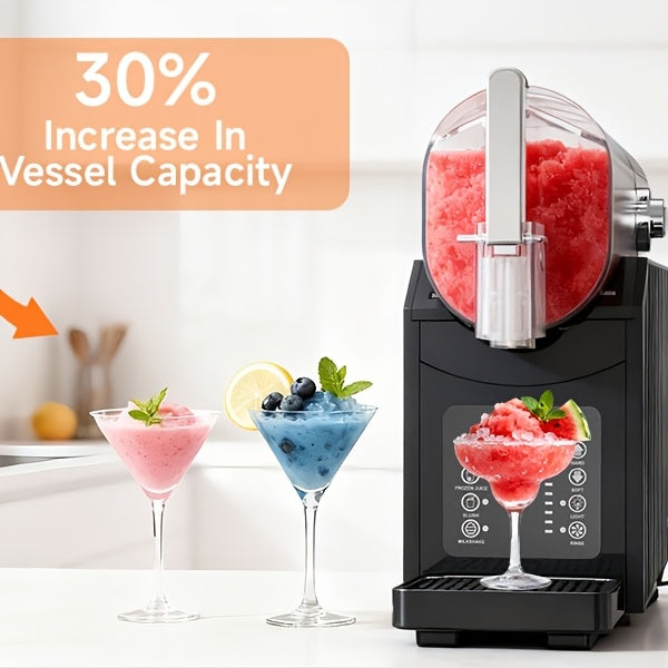 85oz Large Commercial & Home Frozen Drink Maker Machine with 3 Preset Programs, Digital LED Display, Stainless Suitable for Juices, Slushies, Milkshakes, Cocktails, for Home, Parties, Cafes, Restaurants - Easy