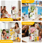 [2-In-1 Ice Cream Maker] BAOTREE 2-In-1 Ice Cream Maker Slushie Machine for Home, 88Oz Frozen Drink Maker with Rapid-Freezing Technology No Ice Needed, Self-Cleaning Soft Serve Machine with 5 Presets for Milkshake Margarita Frappes