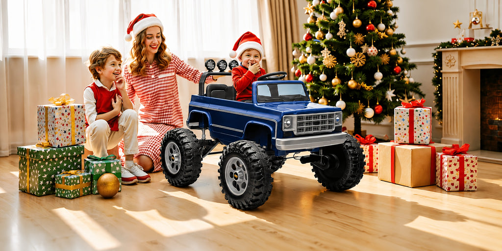 24V Kids Ride-On Electric Car, Dual Mode Powered Car with Remote Control, 3 Speed Settings, Seat Harness Protection, Locking Doors, Outdoor Toy Car, Ride-On for Boys And Girls (/Red//Black) - Ideal Birthday/Christmas/Halloween Gift