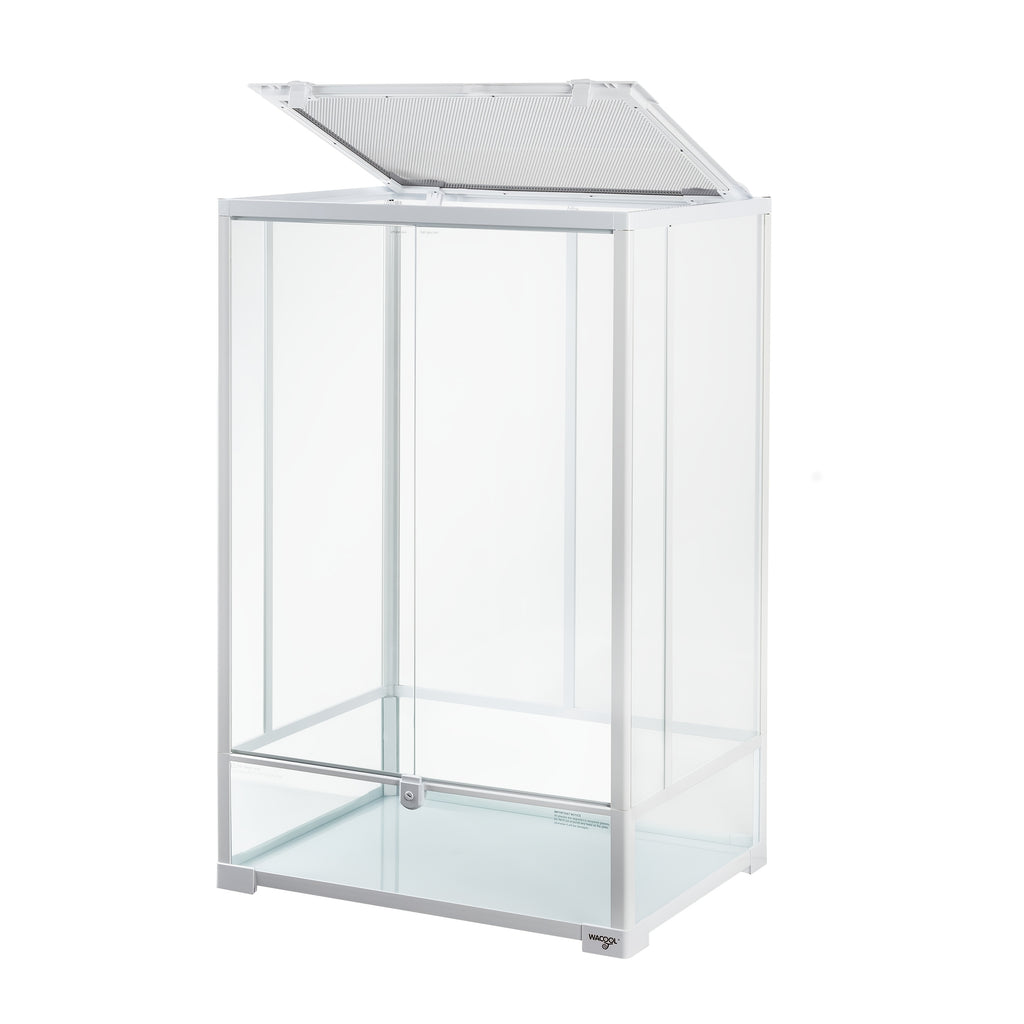 WACOOL 67 Gallon Tall Reptile Terrarium, Vertical Tank with Full Tempered Glass, Double Front Opening Door & Top Mesh Lid – Spacious Habitat for Lizards, Amphibians, and Reptiles (Knock-Down Design)