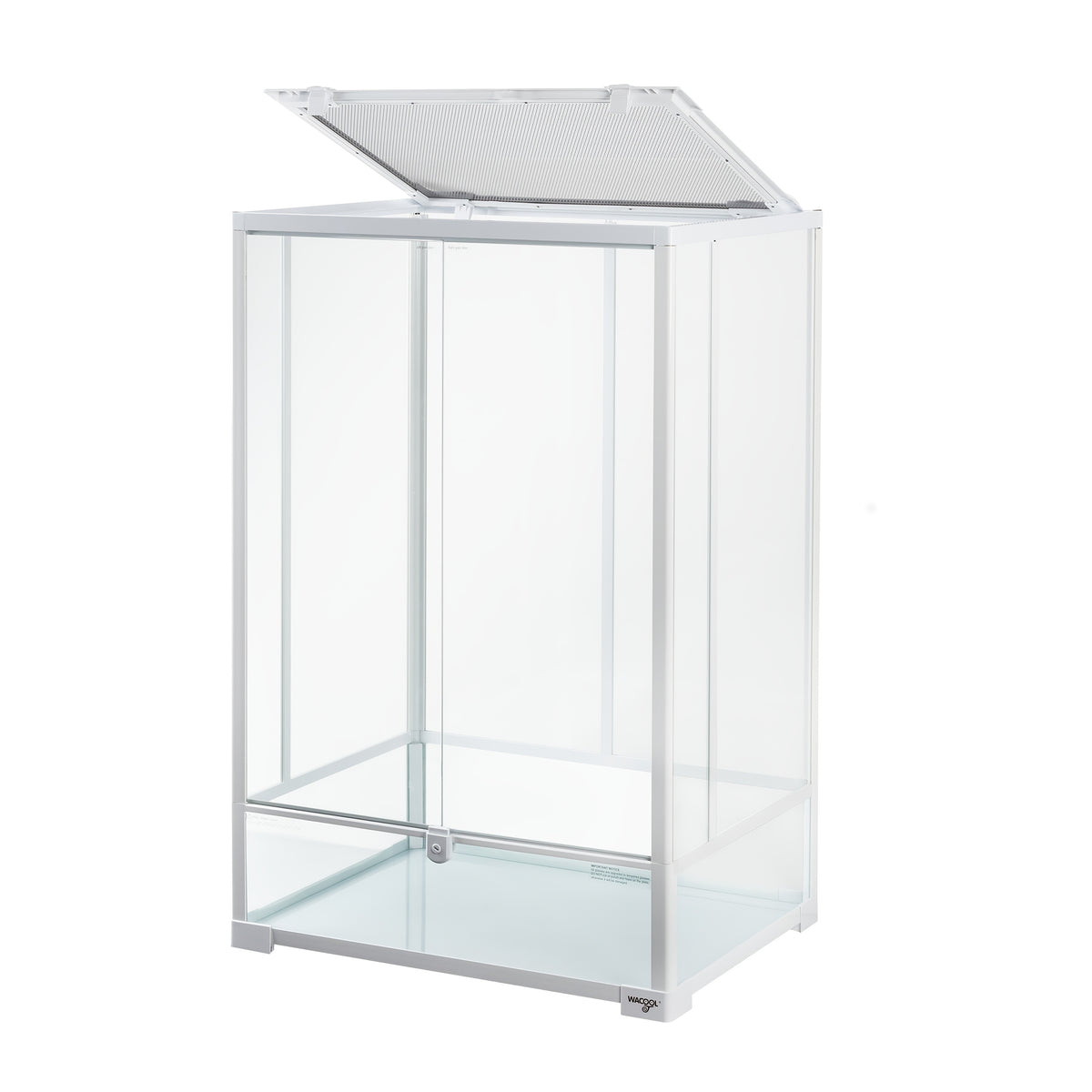 WACOOL 67 Gallon Tall Reptile Terrarium, Vertical Tank with Full Tempered Glass, Double Front Opening Door & Top Mesh Lid – Spacious Habitat for Lizards, Amphibians, and Reptiles (Knock-Down Design)
