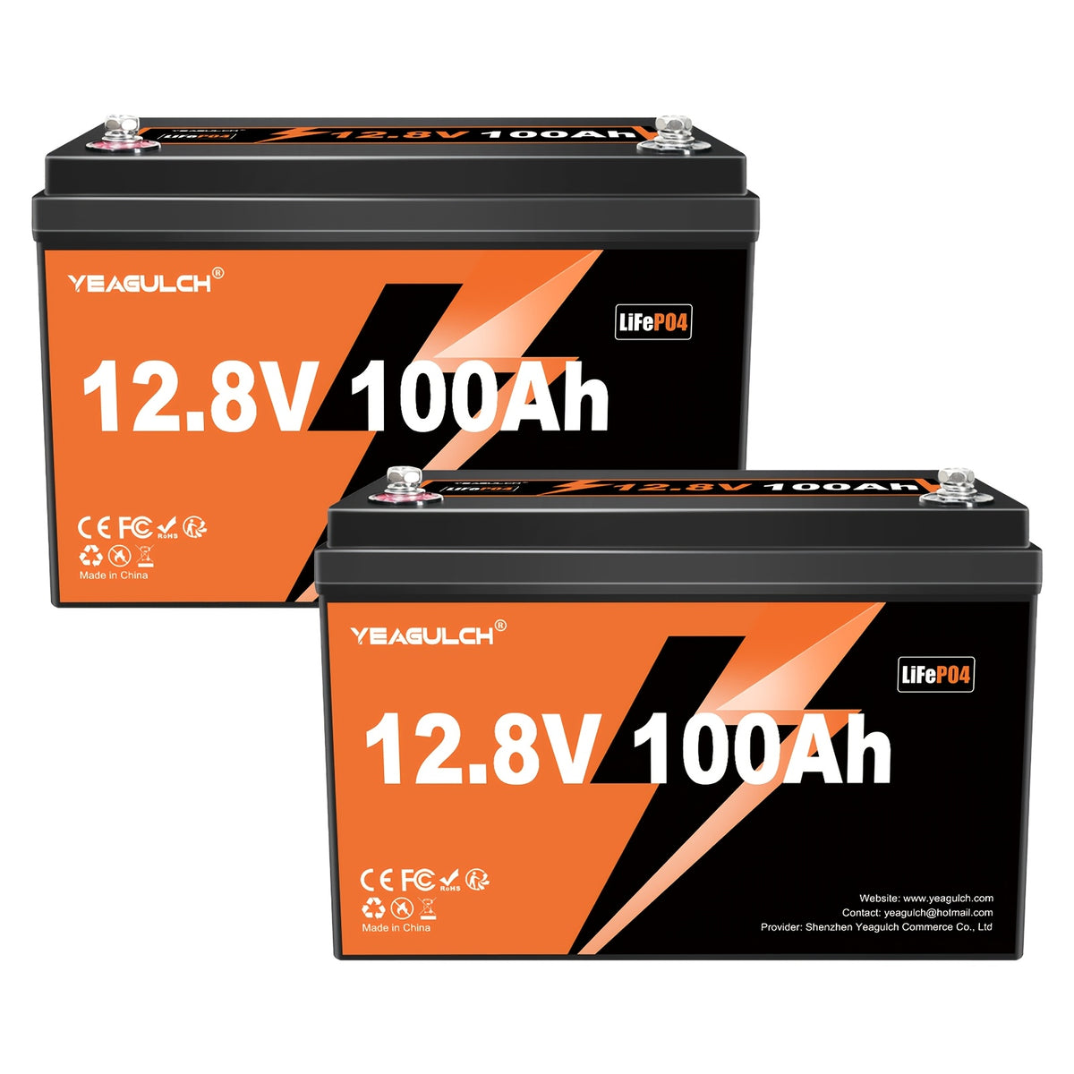 [Lithium Battery 12V] 12V 100Ah LiFePO4 Lithium Battery With 100A BMS, Deep Cycle Marine Battery 12V, Max 1280Wh Energy, Group 24 For RVs, Vans, Trailers, Motorhomes, And Boats
