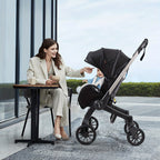 Baby Stroller - Metal Frame And Comfortable Fabric, Foldable And Bidirectional, Equipped with a Seat Belt, Adjustable Sunshade Roof | It Is Very Suitable for Outdoor Travel And As a Gift During Festivals