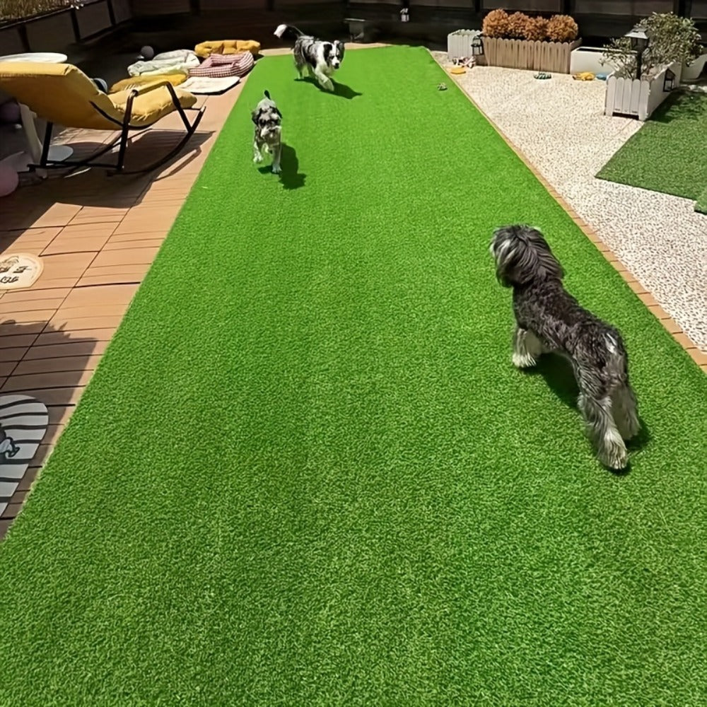 4Ft X 40Ft Artificial Grass 160 Sq Ft, 0.7 Inch Pile Height Multi-Purpose Synthetic Turf with Grass Installation Tools for Garden, Patio, Balcony, Decor, Indoor And Outdoor Use