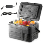 Upgraded 10/32/43 QT Portable Compressor Fridge Freezer, 15 Mins Quick Cooling, ECO & MAX Dual Modes, 3-Level Battery Protection, Ideal for Camping RV Home Use