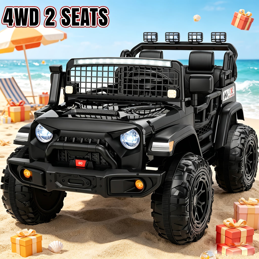 24V 4WD Kids Ride-On UTV Car with Parent Remote Control, 2-Seater, Music, LED Lights, All-Terrain Vehicle for Outdoor Fun, Ideal Gift for Boys And Girls