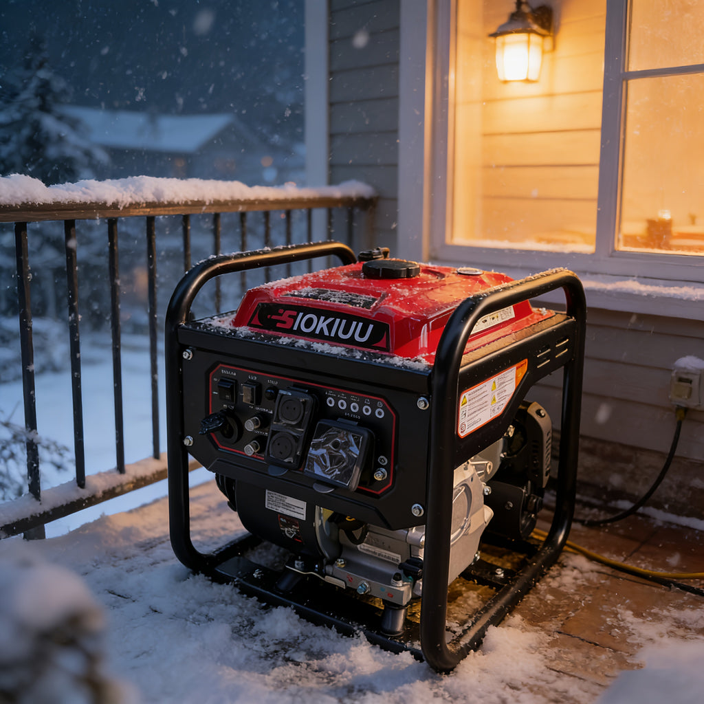 4000W Inverter Generator 208CC , 3200W Rated, Ultra Quiet, CO Alarm, 120V/60Hz 12V DC Output, Great For RV, Camping, Backyard, Outdoor Working & Home Backup Power, Without Battery