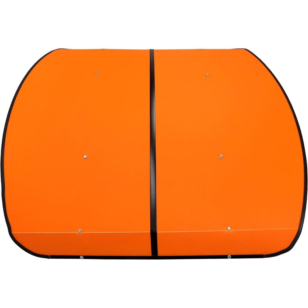 Tractor Canopy Compatible with All ROPS 48-3/8" X 48-3/8" Equipped Tractors and Mowers with a 2" x 2" or 2" x 3" ROPS (Will Add About 4'' to The Height of The Tractor, Red/Orange/Green/Wthite)