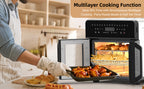Air Fryer Toaster Oven Combo, 24 QT French-Door Countertop Oven with 15 Cooking Functions and Digital Controls