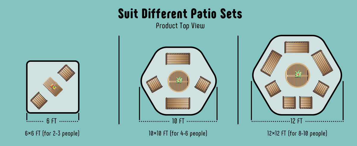 WERPH Screen Tent Camping Canopy 12x12, Screen Room with Mosquito Tent,Pop Up Screen Tent Canopy with Mosquito Net,Outdoor Tent Canopy,Pop Up Gazebo for Lawn & Garden,Parties or Camping,Beige