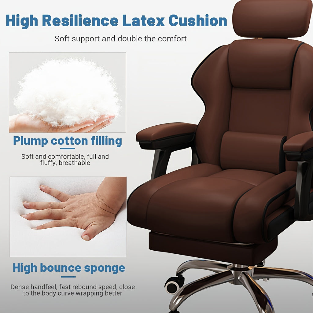 Computer Chair Family Comfortable Sedentary Dormitory Desk Chair Back Recliner Study Office Chair Swivel Chair Adjustable Height