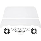 Full Windshield Compatible with 2009-2023 for Polaris Ranger XP 500 570 700 800 Full Size Round Cage Full Windscreen (Two pieces spliced together, Windproof Snow )
