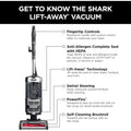 Shark Navigator Lift-Away Upright Vacuum UV730, Self-Cleaning Brushroll, HEPA Anti-Allergen Seal, Powerful Suction for Pet Hair, Carpet & Hard Floor Cleaner with LED Headlights, 13.5 lbs