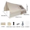 PAKICETUS Inflatable Tailgate Tent, Summer Camper Van Rear Awning with Breathable Mesh Design, Quick Airflow High Quality Inflatable Camping Tent, Universal SUV Hatchback Truck Tailgate Awning, Suitable for Outdoor Off-Road Road Trips and Summer