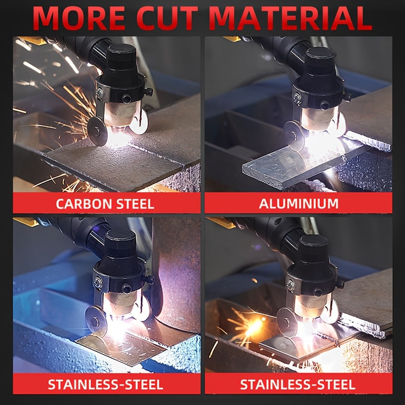 Plasma Cutting Machine 50APM Unguided Arc Plasma Cutting Machine Air Cutting Machine 110/220V Dual Voltage with DC Inverter IGBT, 1/2 Inch Clean Cutting, 3/4 Inch Extreme Cutting, Clearer LCD Display, High-Frequency Non-Contact Metal Cutting Machine