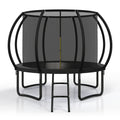 Polar Aurora Outdoor Trampoline, 10FT 12FT 14FT 16FT Recreational Trampoline for Adults, Trampoline with Safety Enclosure Net, Wide Ladder And Anti-Rust Coated Frame