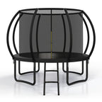 Polar Aurora Outdoor Trampoline, 10FT 12FT 14FT 16FT Recreational Trampoline for Adults, Trampoline with Safety Enclosure Net, Wide Ladder And Anti-Rust Coated Frame
