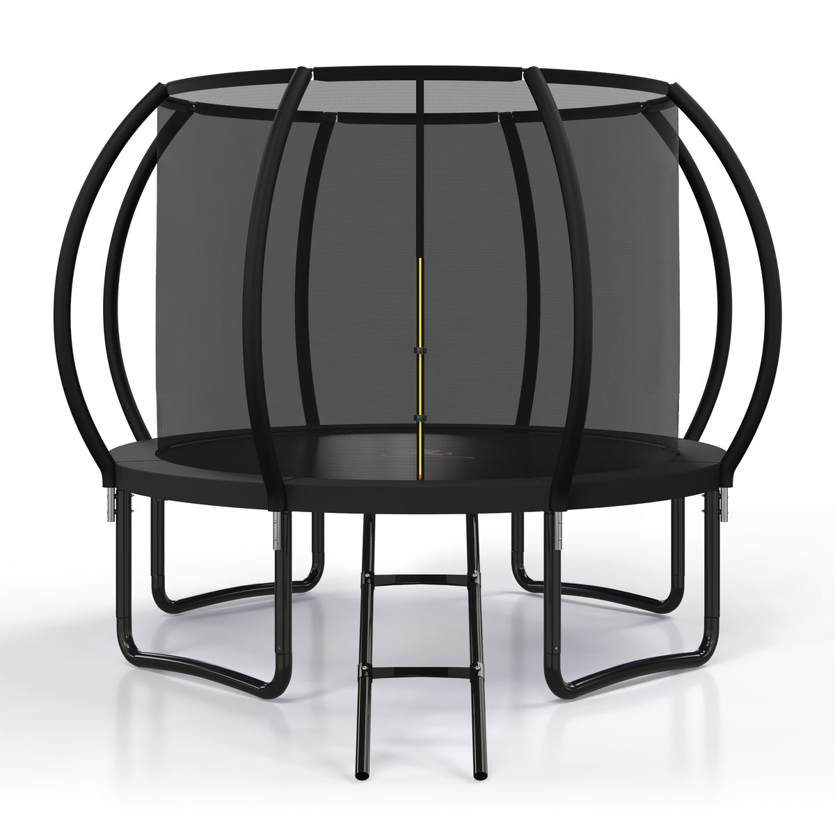 Polar Aurora Outdoor Trampoline, 10FT 12FT 14FT 16FT Recreational Trampoline for Adults, Trampoline with Safety Enclosure Net, Wide Ladder And Anti-Rust Coated Frame