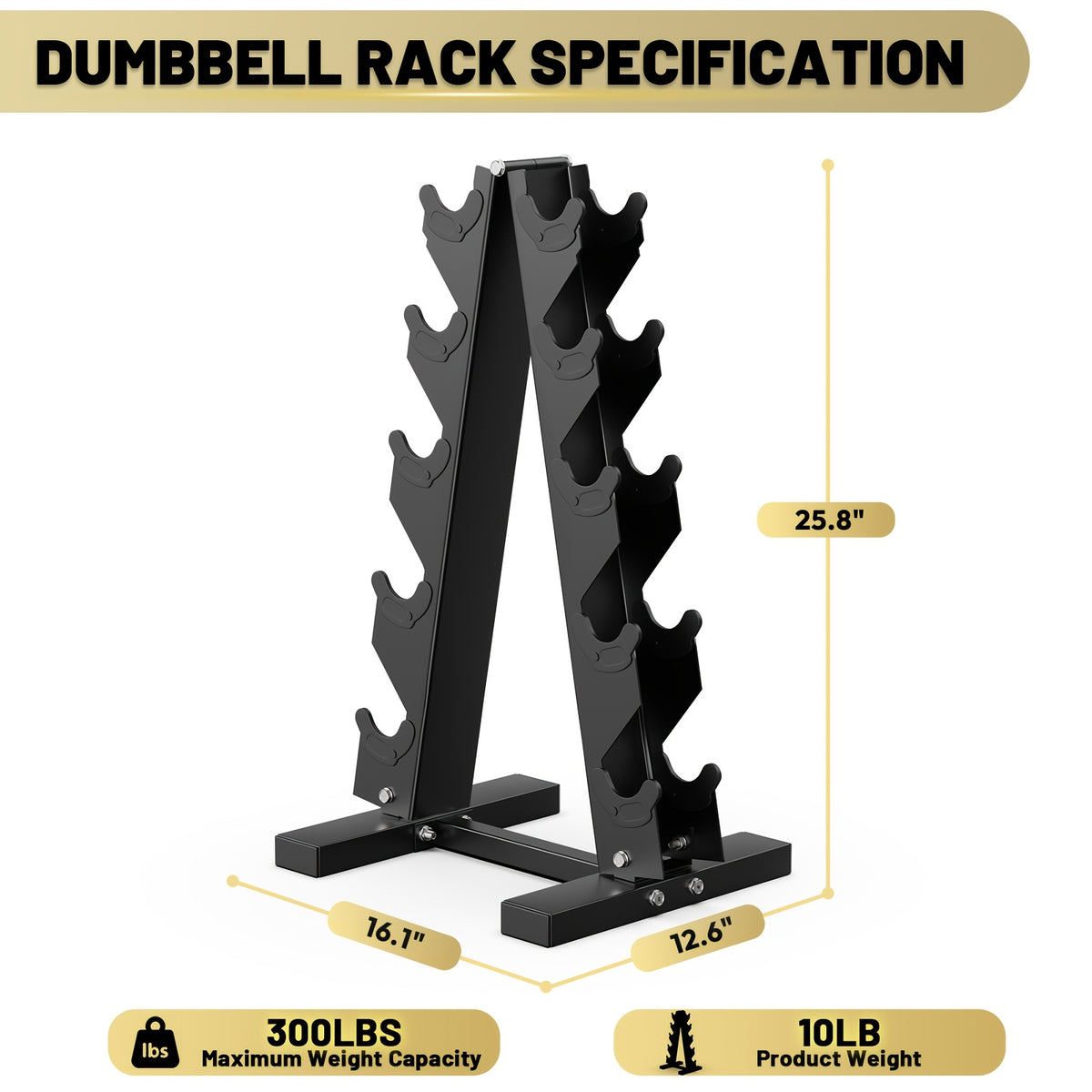 Hex Weights Dumbbells Set with Rack, 60-230 Lb Rubber Coated Dumbbell Sets with Storage, Free Hand Weight for Strength Training, Exercise, Fitness, Home, Gym, Heavy Duty