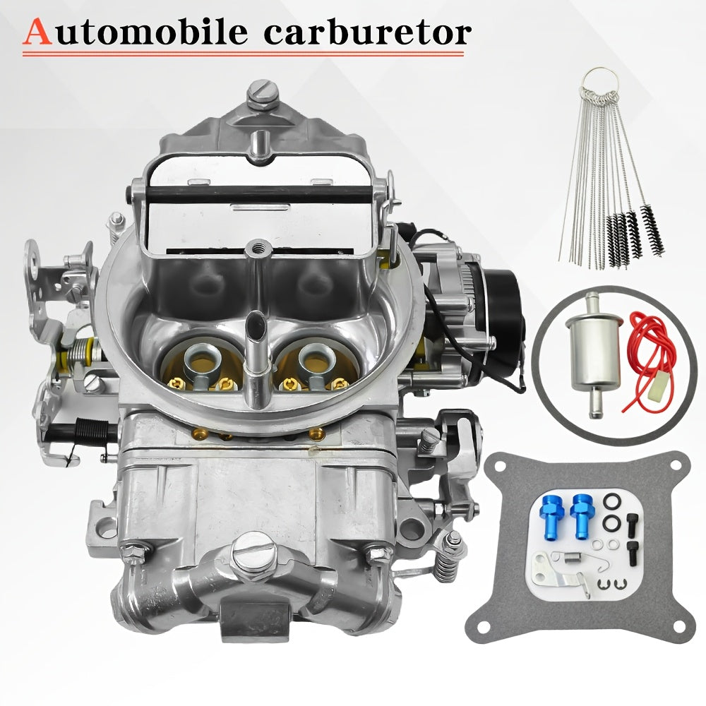 New 4-Barrel 650 CFM Brawler Double-Pumper Carburetor Electric Choke BR-67255 (With Cleaning Brush)
