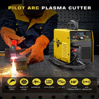 Haxiaoer 550D/FEIFANKE FCK550H/ FEIFANKE -132.09gal Plasma Cutter [Large LED Display, 110V/220V Cutter Machine Non Touch Pilot ARC Highfrequency Air Power Plasma Cutter Machine, DC Inverter Dual Voltage Plasma Cutting Machine