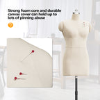Bonnlo Female Sewing Mannequin, Size 6 Professional Dress Form for Display and Tailor Design, Height Adjustable Torso with Stable Metal Base